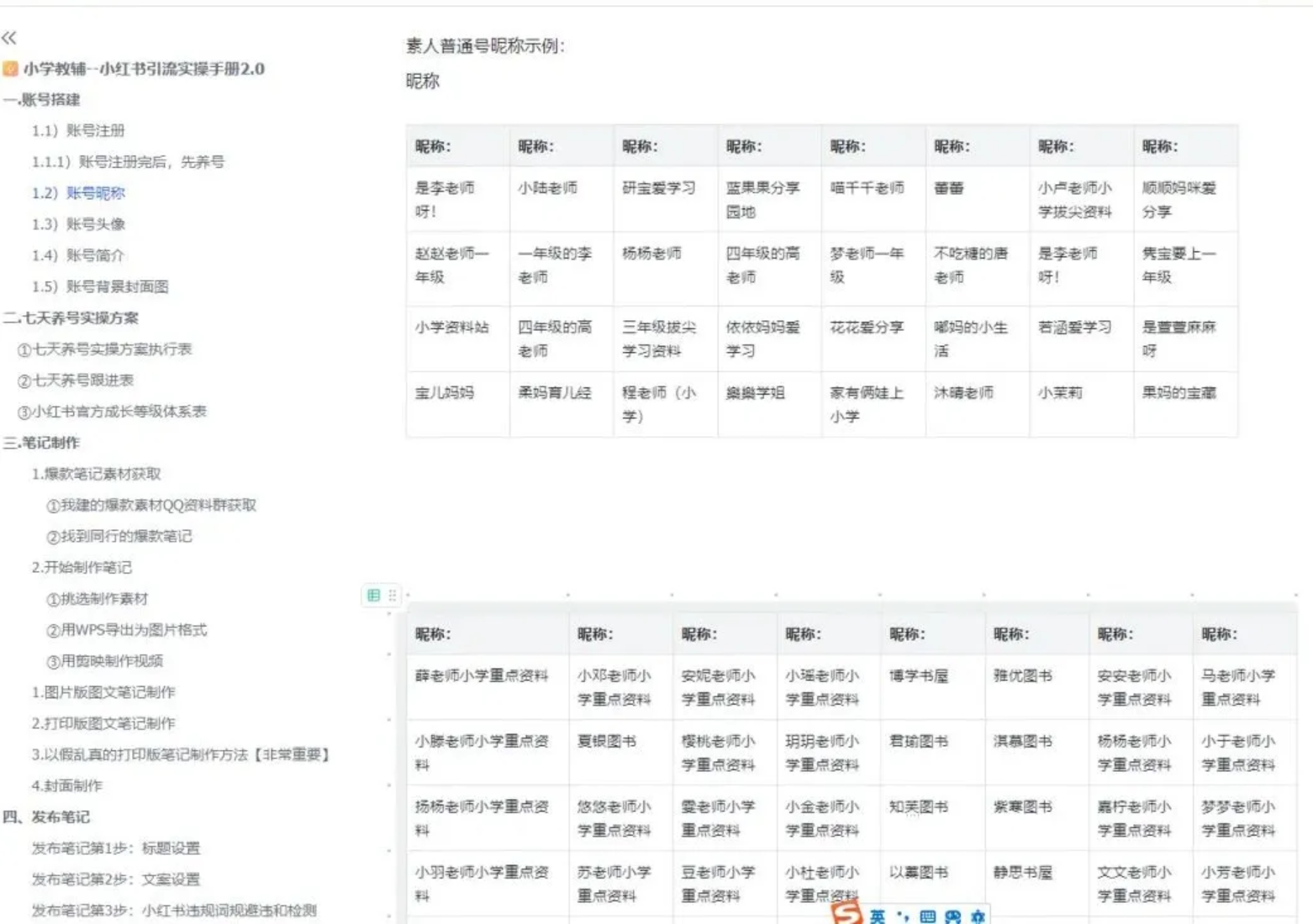 卖小学、初中资料，保姆式喂饭级别实操手册